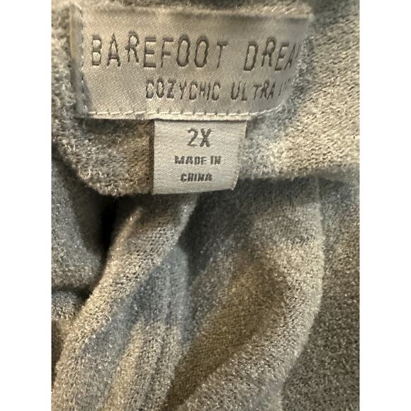 Barefoot Dreams CozyChic Ultra Lite Hi Lo Cardi Seafoam Green Plus Size 2X - Picture 8 of 12